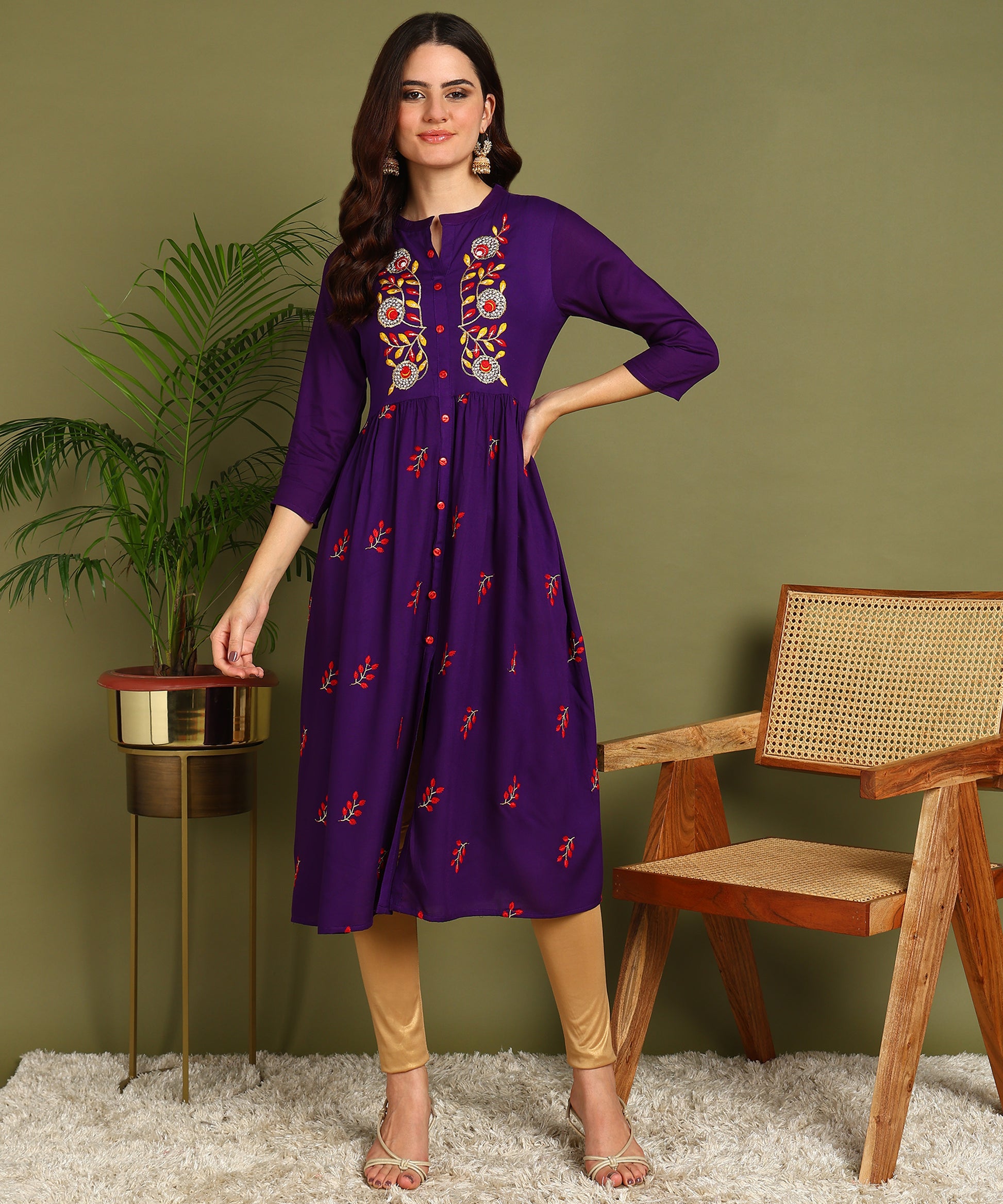 Kurta Leaf Violet 1