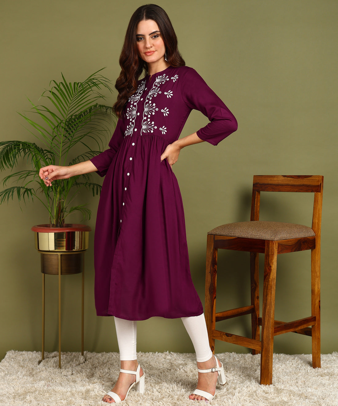 Kurta Mor Purple 1