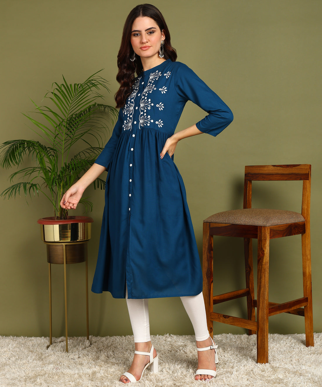 Kurta Mor Petrol Blue 1