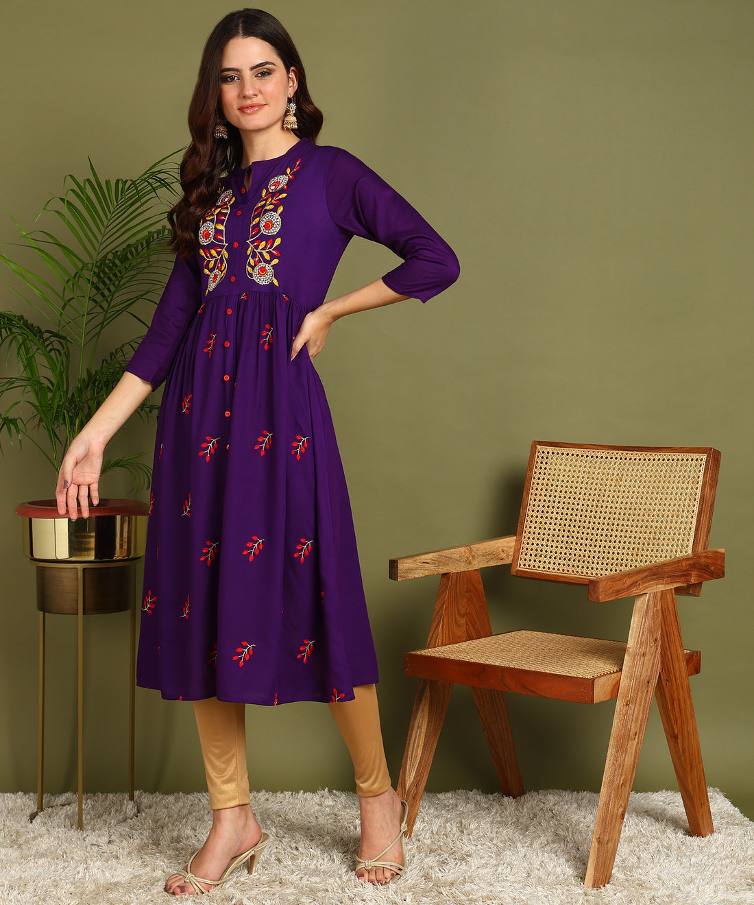 Kurta Leaf Violet 1