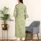 Floral Print Chikan Emboridered Rayon Green Kurta