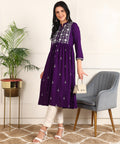 Kurta Full W Seq Violet 4