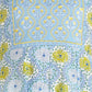 Floral Print Embroidered Rayon Blue Kurta