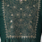 Dark Green Women Embroidered Anarkali Kurta With Patch Work